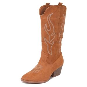 NIB J. Adams Roundup Brown Western Cowboy Boots
